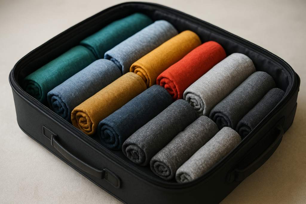 Hoe rol je kleding in je koffer voor meer ruimte?